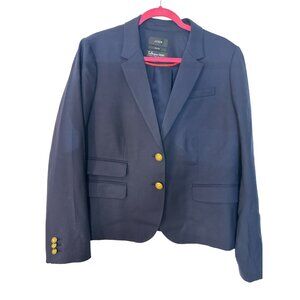 COPY - J.Crew Women's Navy Blue Tollegno 1900 Blazer Size 18